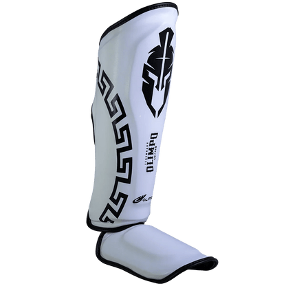 Caneleira de Muay Thai Legendary Edition Branco com Preto