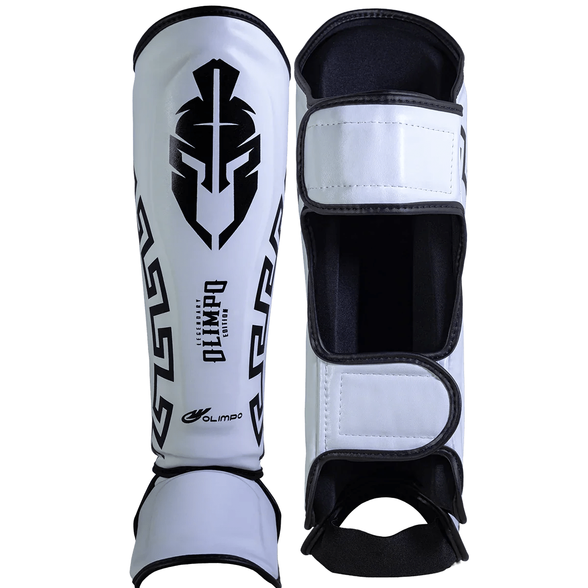 Caneleira de Muay Thai Legendary Edition Branco com Preto