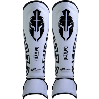 Caneleira de Muay Thai Legendary Edition Branco com Preto