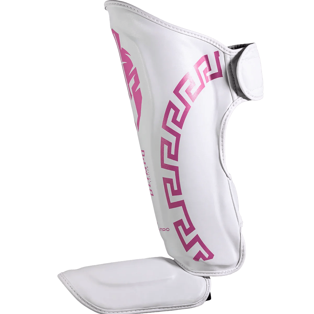 Caneleira de Muay Thai Legendary Edition Branco com Rosa