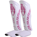 Caneleira de Muay Thai Legendary Edition Branco com Rosa