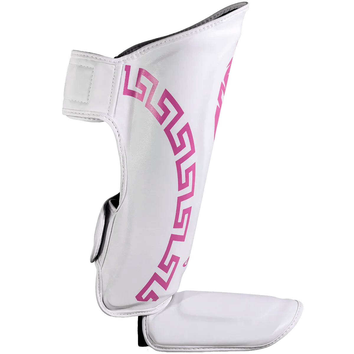Caneleira de Muay Thai Legendary Edition Branco com Rosa
