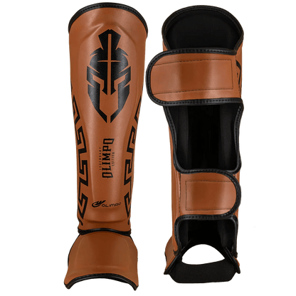 Caneleira de Muay Thai Legendary Marrom e Preto