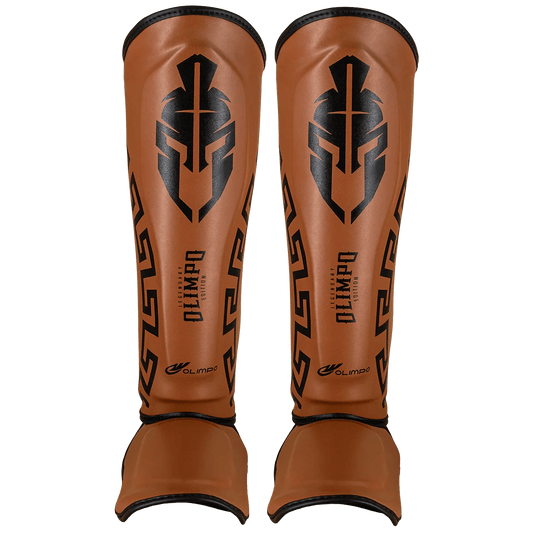 Caneleira de Muay Thai Legendary Marrom e Preto