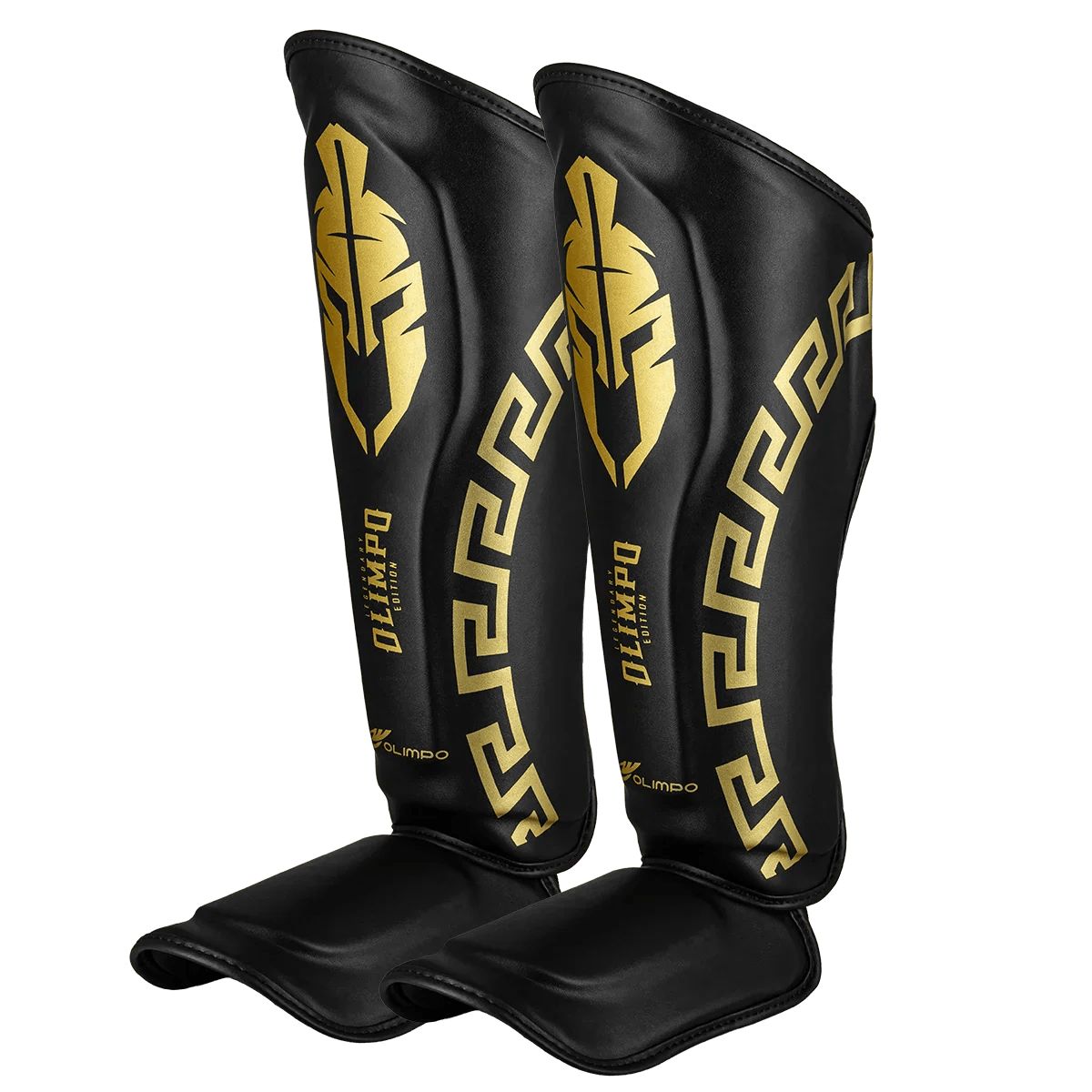 Caneleira de Muay Thai Legendary Preto e Dourado