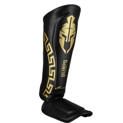 Caneleira de Muay Thai Legendary Preto e Dourado