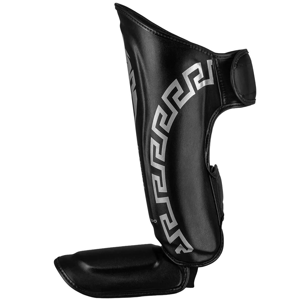 Caneleira de Muay Thai Legendary Preto e Prata