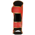 Caneleira de Muay Thai Legendary Vermelho e Dourado