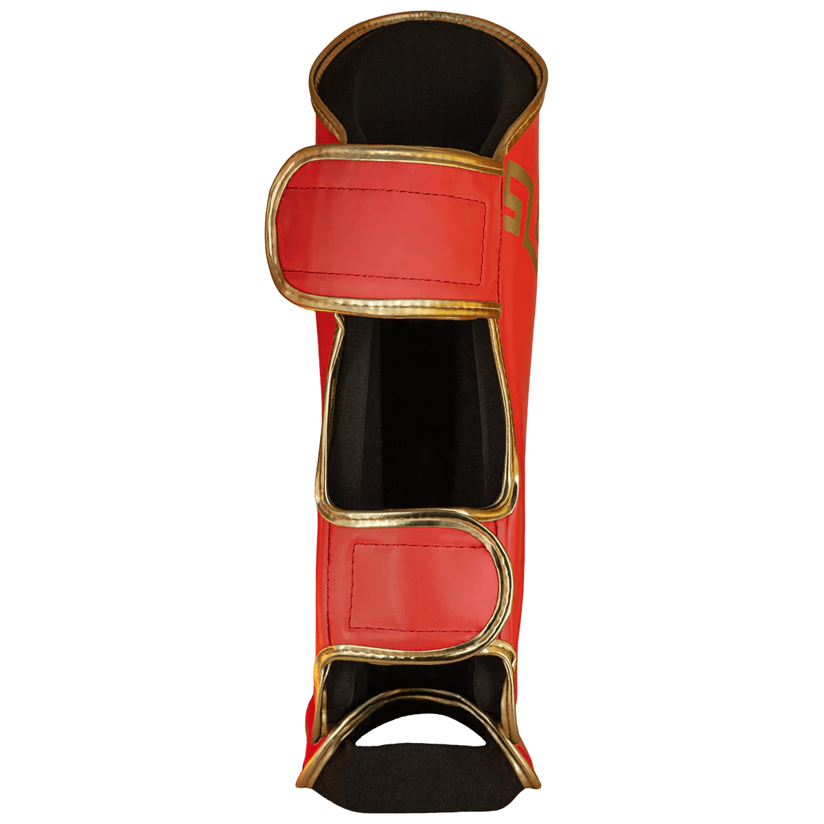 Caneleira de Muay Thai Legendary Vermelho e Dourado