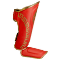 Caneleira de Muay Thai Legendary Vermelho e Dourado