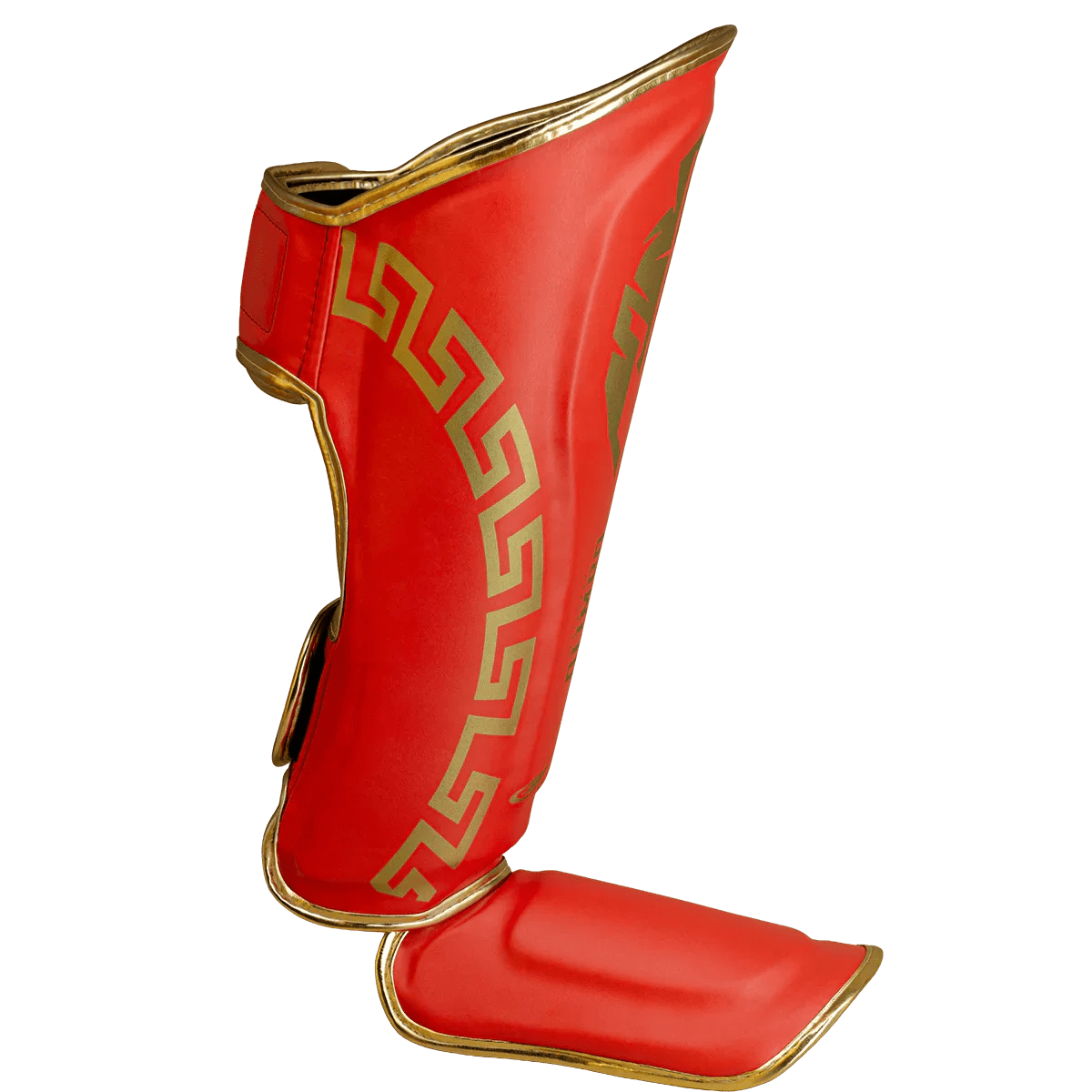 Caneleira de Muay Thai Legendary Vermelho e Dourado