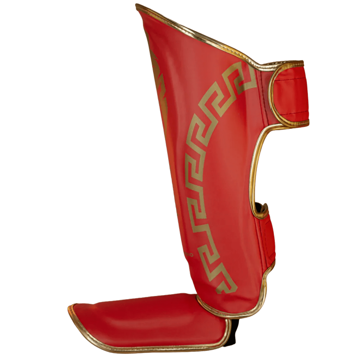 Caneleira de Muay Thai Legendary Vermelho e Dourado