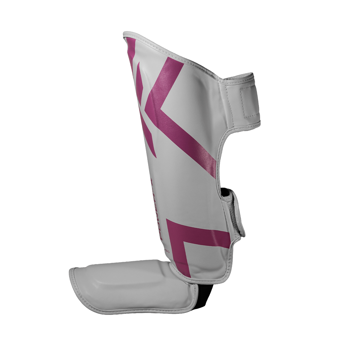 Caneleira Muay Thai Power-X Edition - Branco Com Rosa - Olimpo