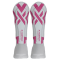 aneleira Muay Thai Power-X Edition branco com rosa vista frontal