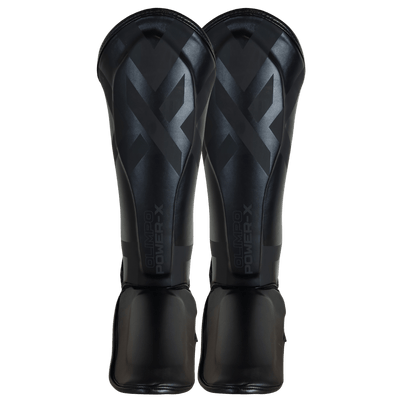 Caneleira de Muay Thai Power-X Preto e Preto