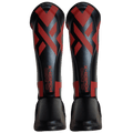 Caneleira de Muay Thai Power-X Preto e Vermelho