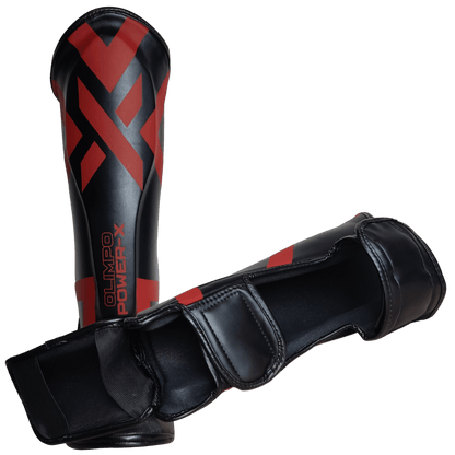 Par de Caneleira de Muay Thai Power-X Olimpo para treino