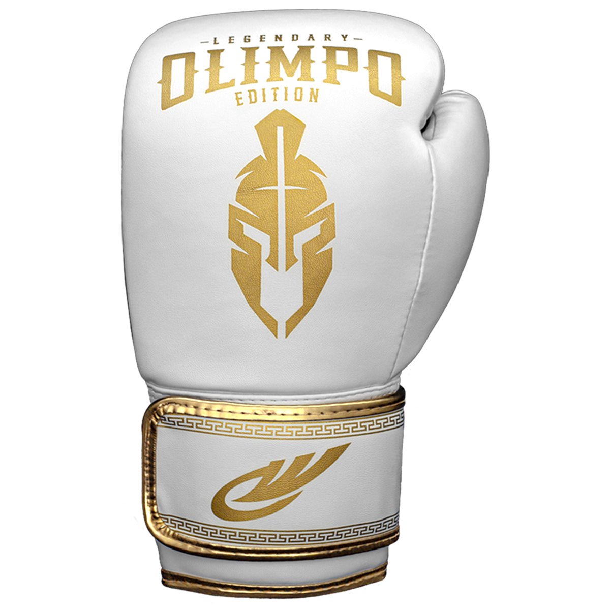 Kit Luva de Boxe, Bandagem e Bucal Legendary Edition – Branco com Dourado – Olimpo (luva, foto 2)