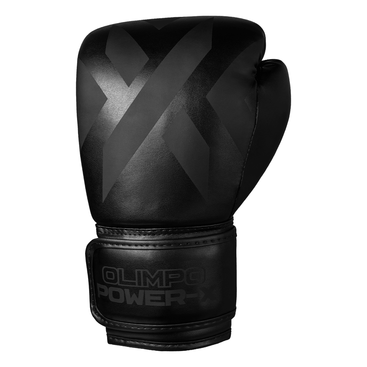 Kit Luva de Boxe, Bandagem e Bucal Power-X – Preto com Preto – Olimpo (luva, foto 2)