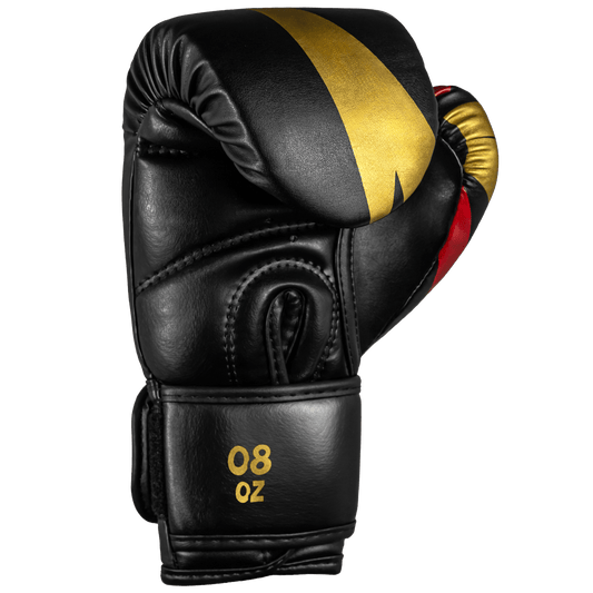 Luva de Boxe e Muay Thai Infantil Super-Hero – Preto com Dourado – Olimpo (foto 2)