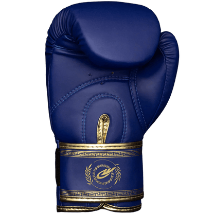 Luva de Muay Thai e Boxe Legendary Edition Azul com Dourado
