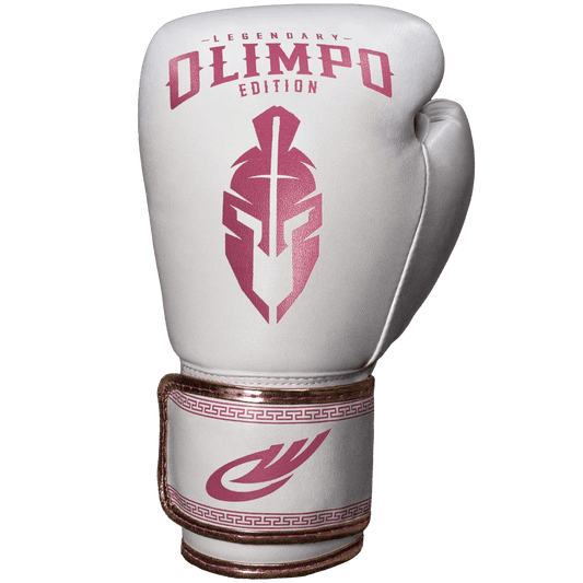 Detalhe do acabamento premium da Luva de Muay Thai