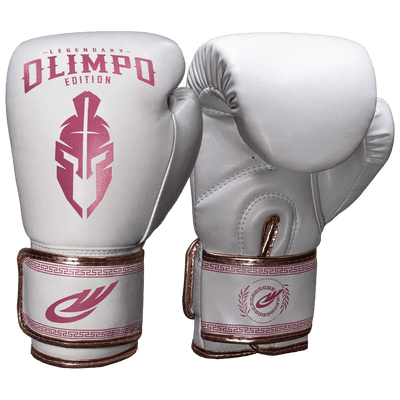 Luva de Muay Thai Legendary Branco e Rosa
