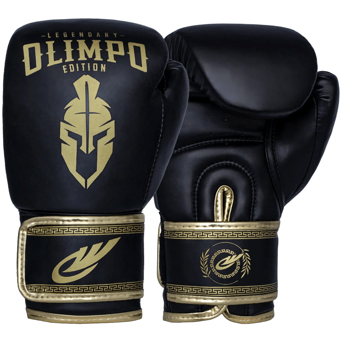 Luva de Muay Thai e  Boxe Legendary Edition - Preto Com Dourado - Olimpo