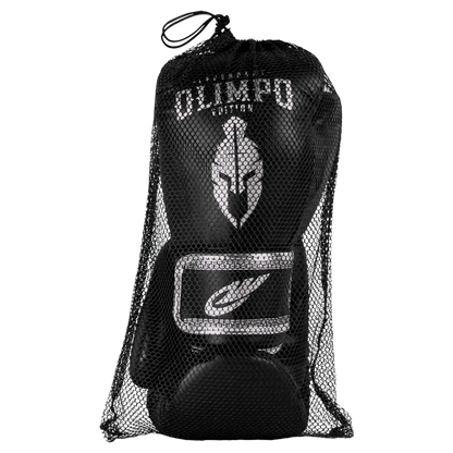 Luva de Muay Thai e Boxe Legendary Edition Preto com Prata