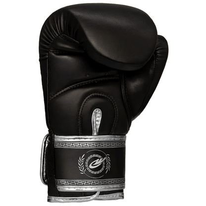 Luva de Muay Thai e Boxe Legendary Edition Preto com Prata