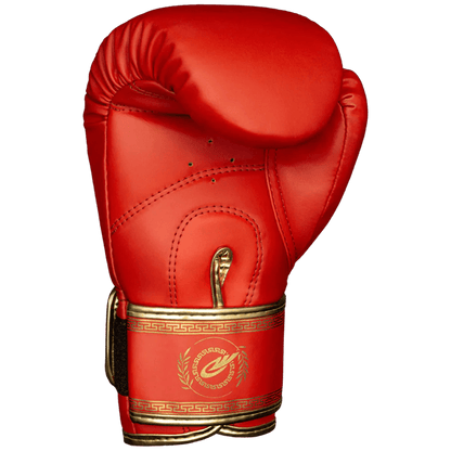 Luva de Muay Thai e Boxe Legendary Edition Vermelho com Dourado