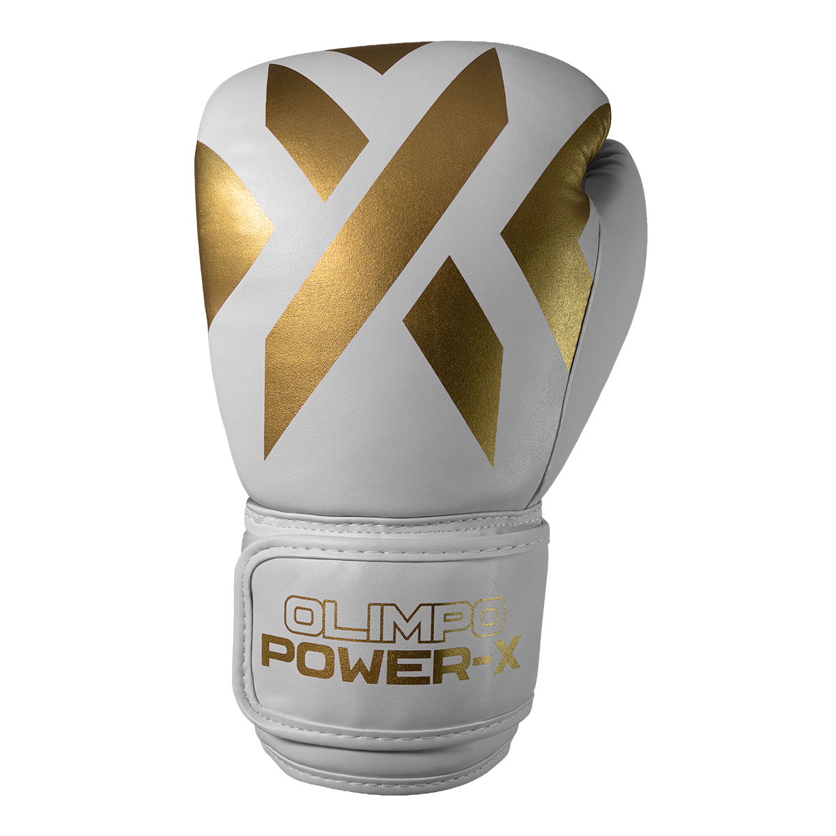 Kit Muay Thai Completo Power-X – Branco com Dourado – Olimpo (luva, foto 2)