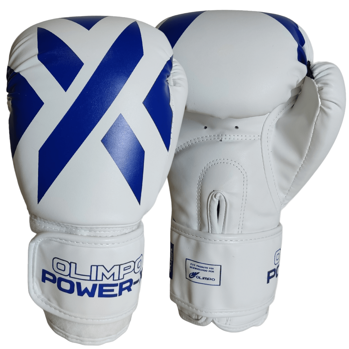 Luva de Boxe e Muay Thai Power-X Branco e Azul