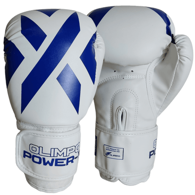 Luva de Boxe e Muay Thai Power-X Branco e Azul