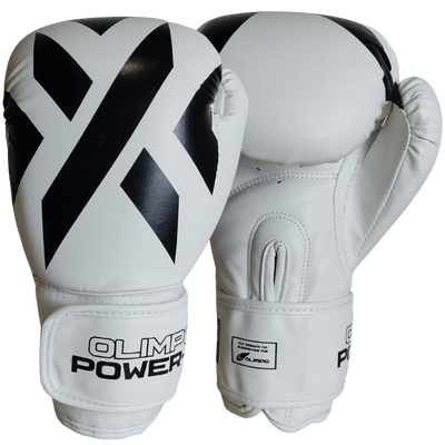 Luva de Boxe e Muay Thai Power-X Branco e Preto