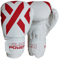 Luva de Boxe e Muay Thai Power-X Branco e Vermelho