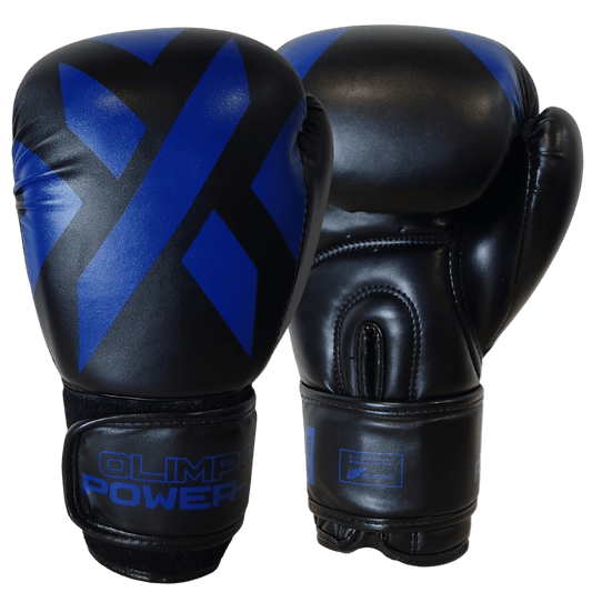 Luva de Boxe e Muay Thai Power-X Preto e Azul