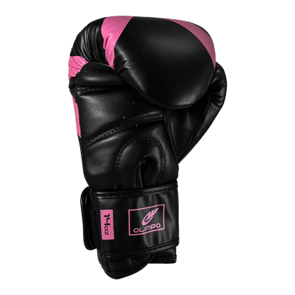 Luva de Boxe e Muay Thai Power-X - Preto e Rosa - Olimpo