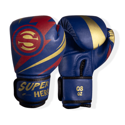 Luva de Boxe e Muay Thai Super - Hero - Azul - Olimpo
