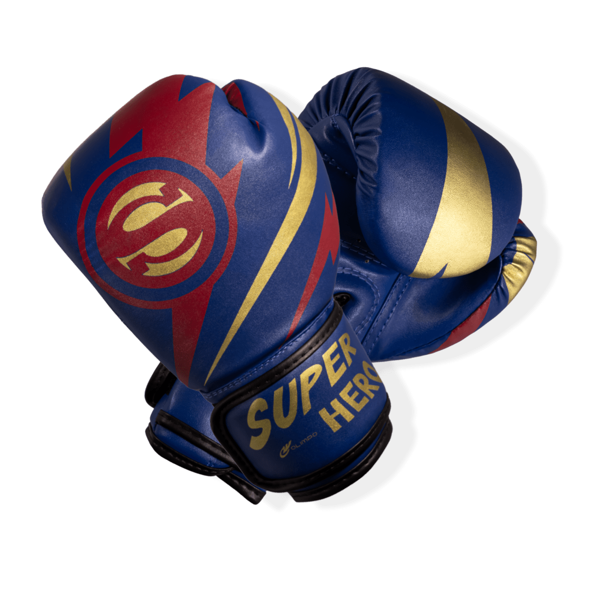 Luva de Boxe e Muay Thai Super - Hero - Azul - Olimpo