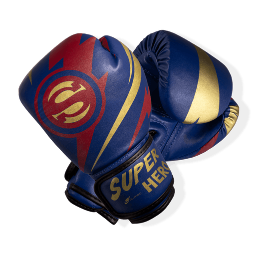 Luva de Boxe e Muay Thai Super - Hero - Azul - Olimpo