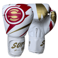 Luva de Boxe e Muay Thai Super-Hero Branco e Vermelho
