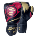 Luva de Boxe e Muay Thai Super-Hero Preto e Vermelho