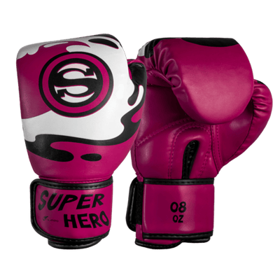 Luva de Boxe e Muay Thai Super - Hero - Rosa - Olimpo