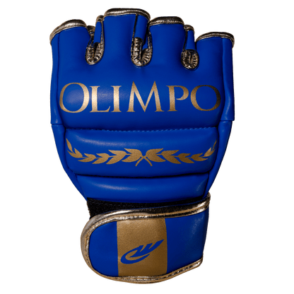 Luva de MMA Olimpo Esportes - Azul Com Dourado - Olimpo