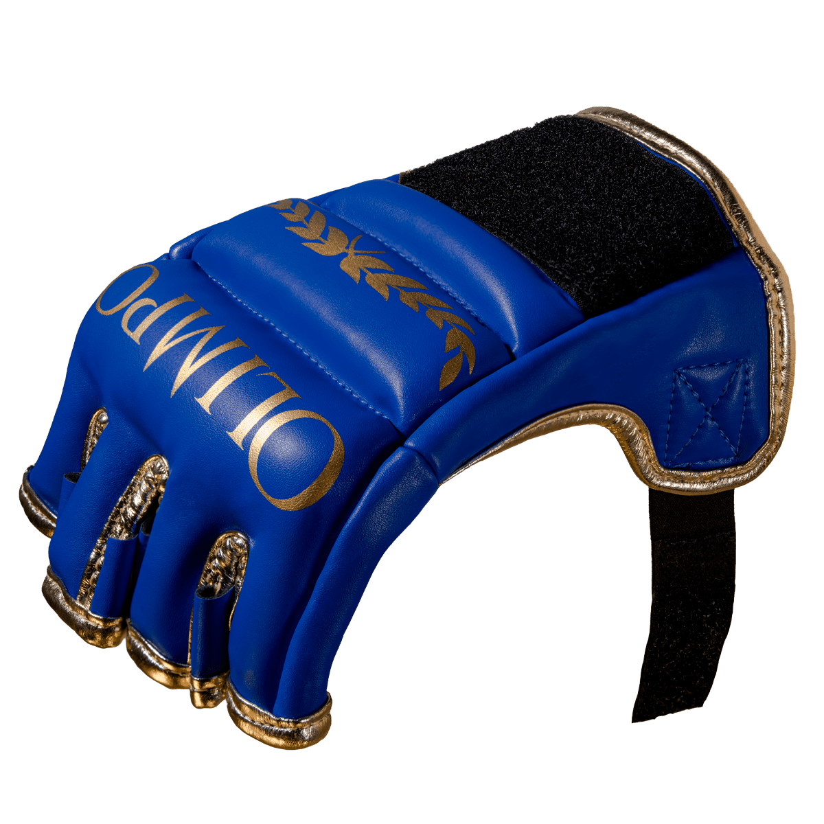 Luva de MMA Olimpo Esportes - Azul Com Dourado - Olimpo