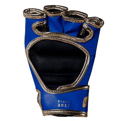 Luva de MMA Olimpo Esportes - Azul Com Dourado - Olimpo