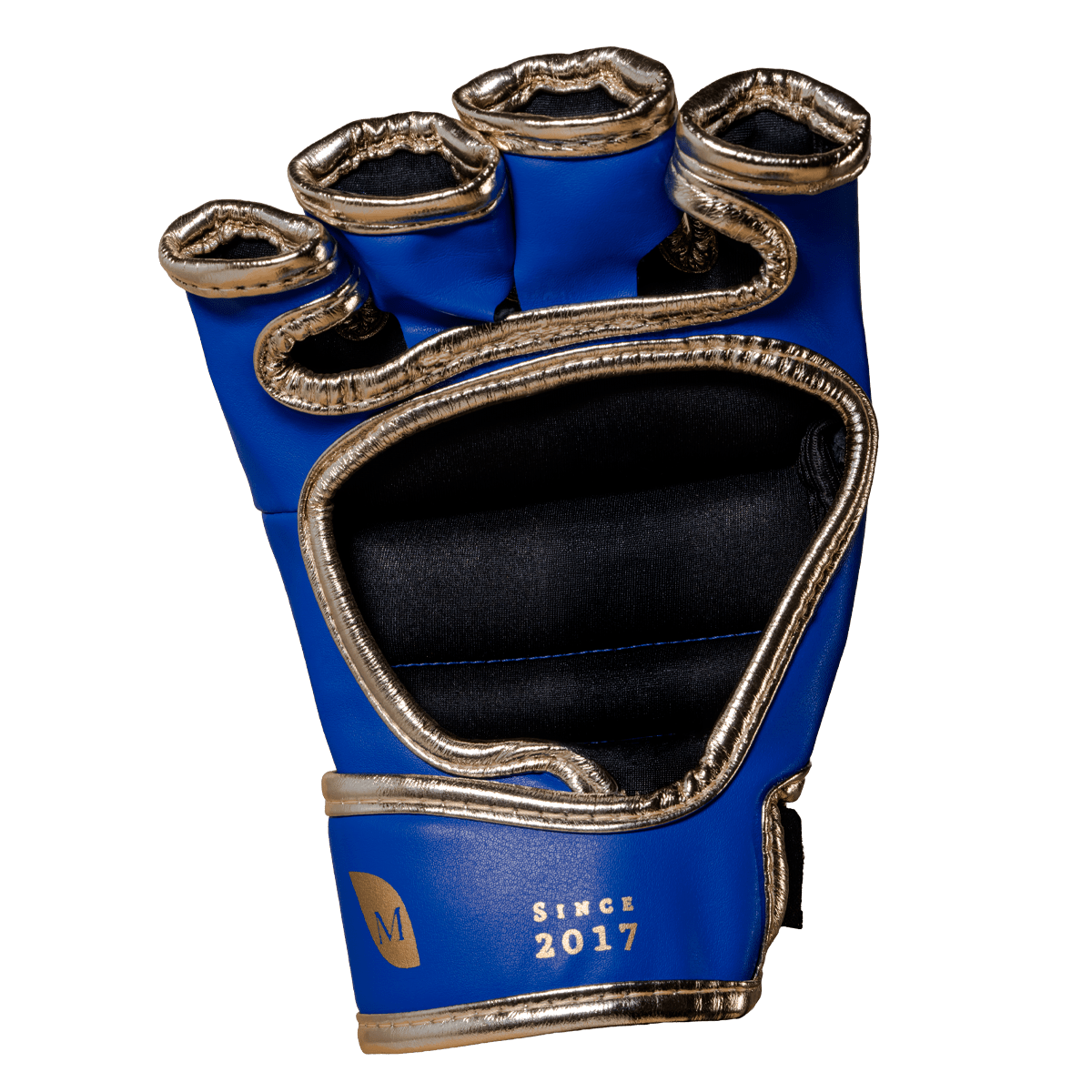 Luva de MMA Olimpo Esportes - Azul Com Dourado - Olimpo