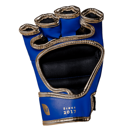 Luva de MMA Olimpo Esportes - Azul Com Dourado - Olimpo