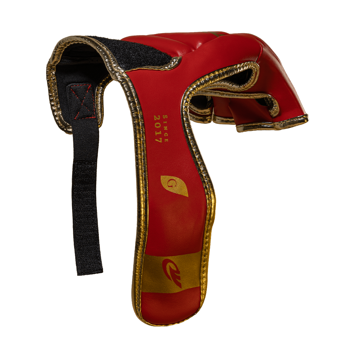 Luva de MMA Olimpo Esportes - Vermelho Com Dourado - Olimpo